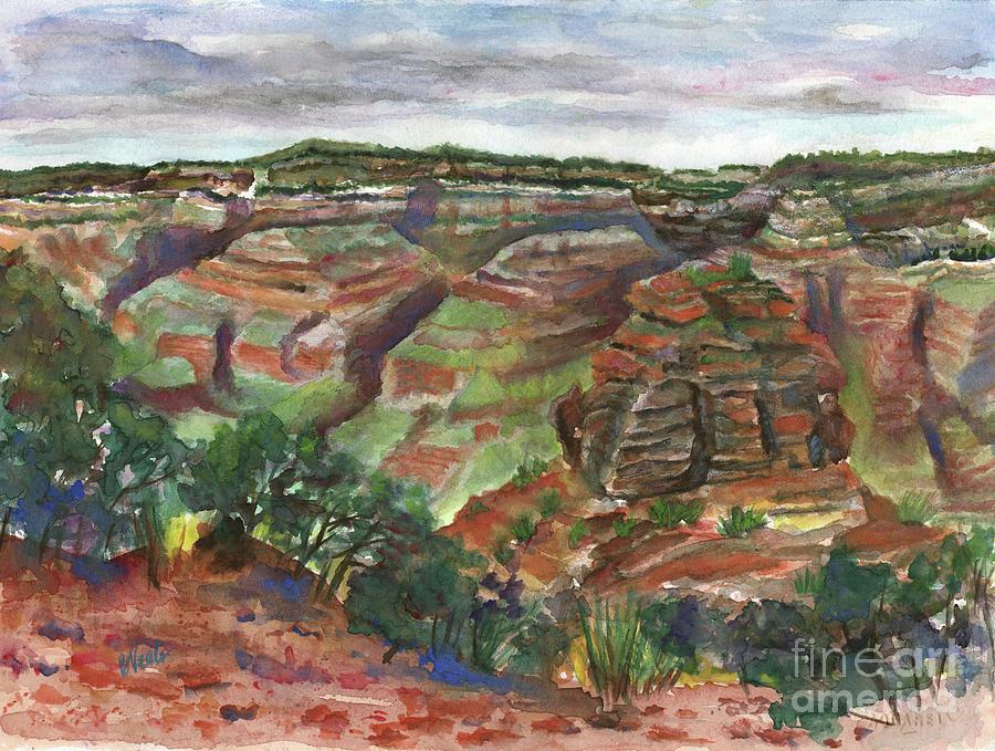 Grand Canyon Vista Painting by Bev Veals