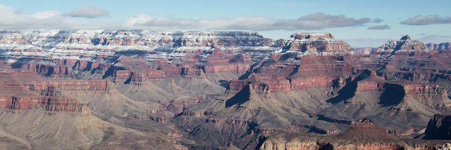 Grand Canyon Winter Afternoon Panorama Photograph by Teresa Wilson
