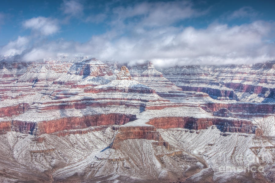 Grand Canyon Winter Wonderland Photograph by Clarence Holmes