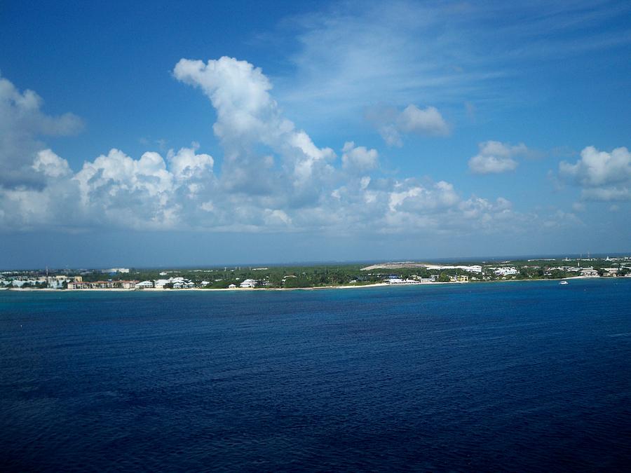 Grand Cayman from the Caribbean Photograph by Nancy Graham