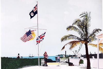 Grand Cayman Pirate Painting by David Ellis Grand Cayman Pirate Painting by David Ellis