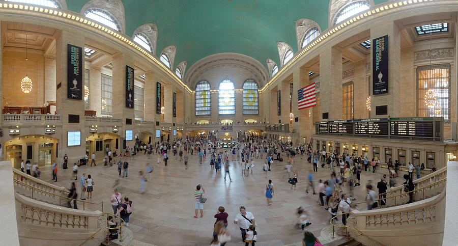 Ny Photograph - Grand Central Panorama by Noam Cohen