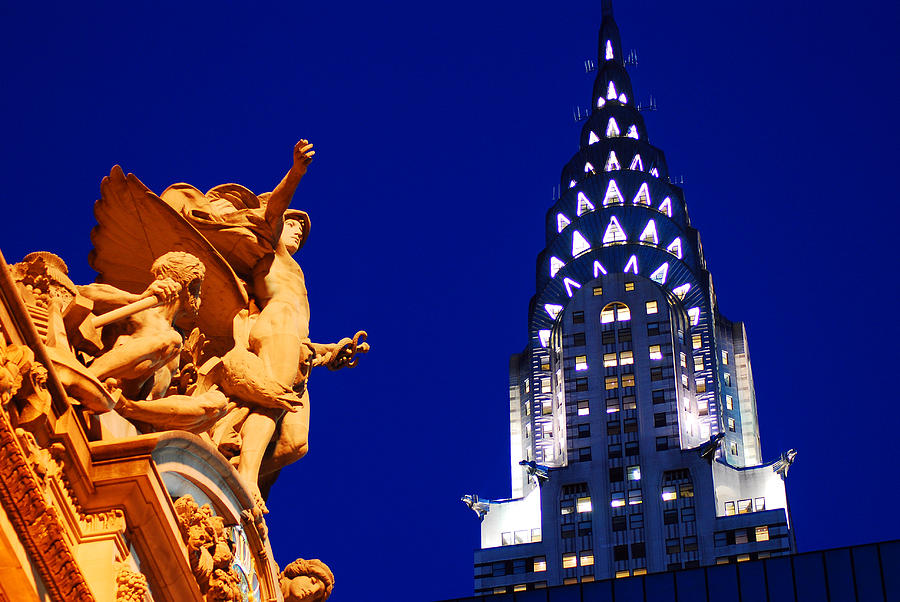Grand Central Station and Chrysler Building Photograph by James Kirkikis