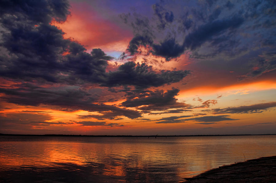 Sunset Photograph - Grand Finale 2 by Carolyn Fletcher