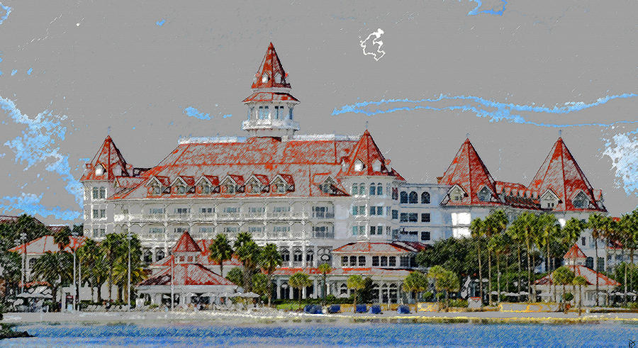 Grand Floridian in Summer Painting by David Lee Thompson
