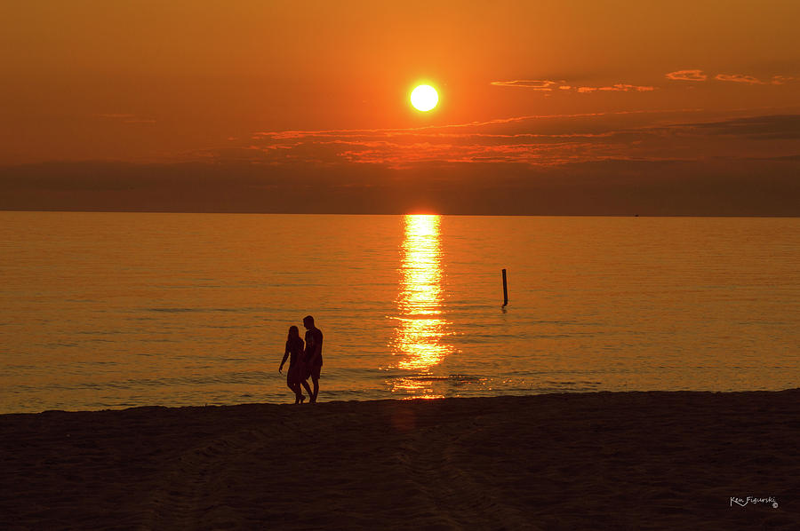 Grand Haven Beach Michigan Photograph by Ken Figurski