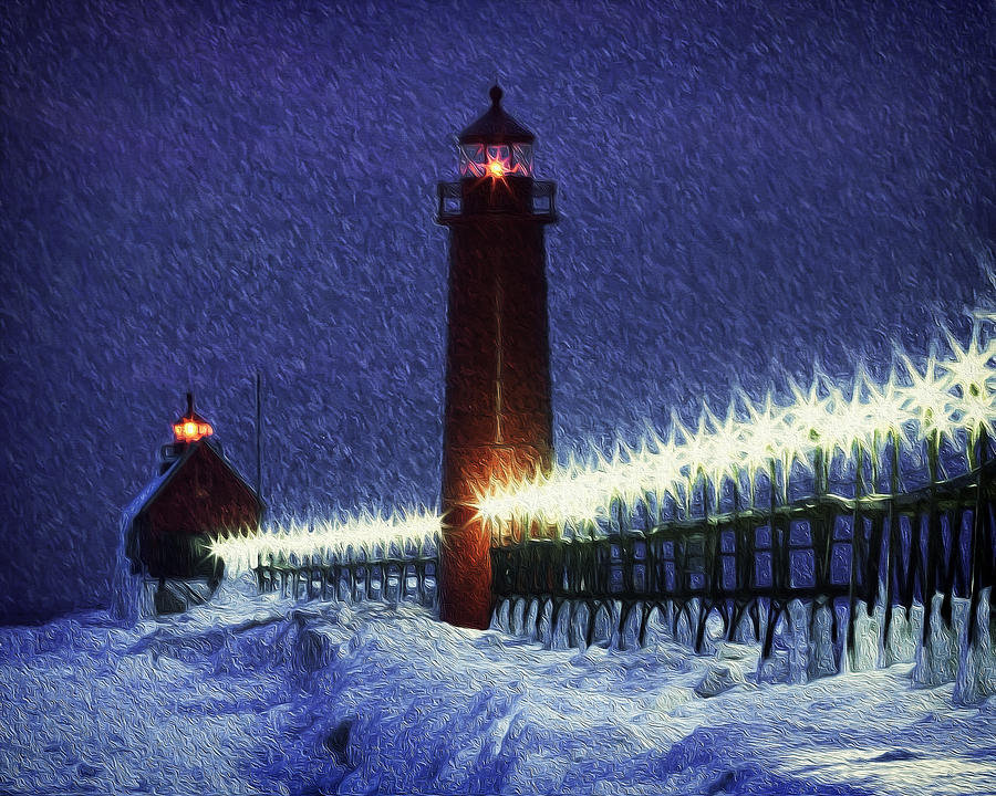 Grand Haven Light South Photograph by Rebecca Snyder | Fine Art America