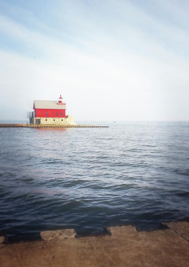 Grand Haven Lighthouse From North Pier Photograph