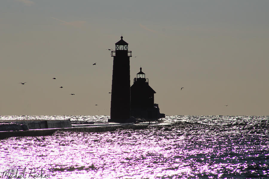 Grand Haven Lighthouse Sparkle Photograph by Michael Rucker