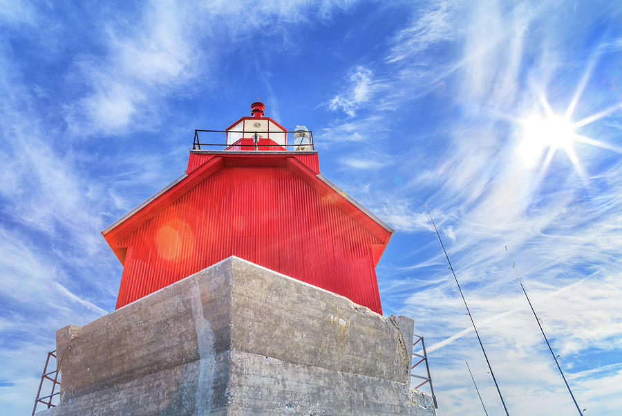 Grand Haven Lighthouse Photograph by Sylvia J Zarco