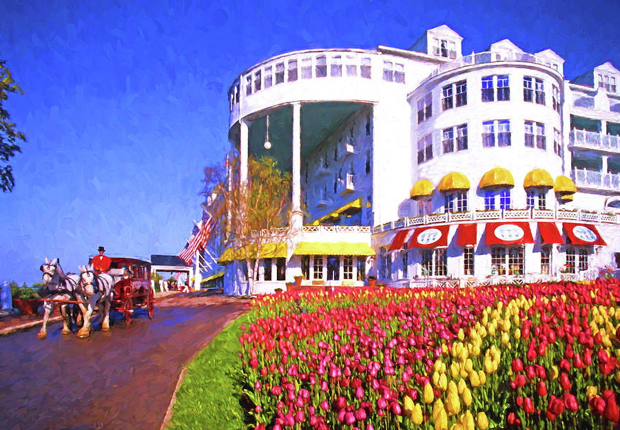 Grand Hotel Tulips Digital Art