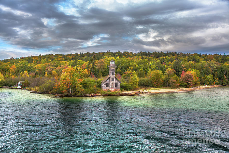 Grand Island Lighthouse Pictured Rock-5431 Photograph by Norris Seward