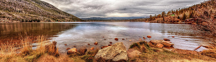 Grand Lake Panorama Photograph by Susan Rissi Tregoning