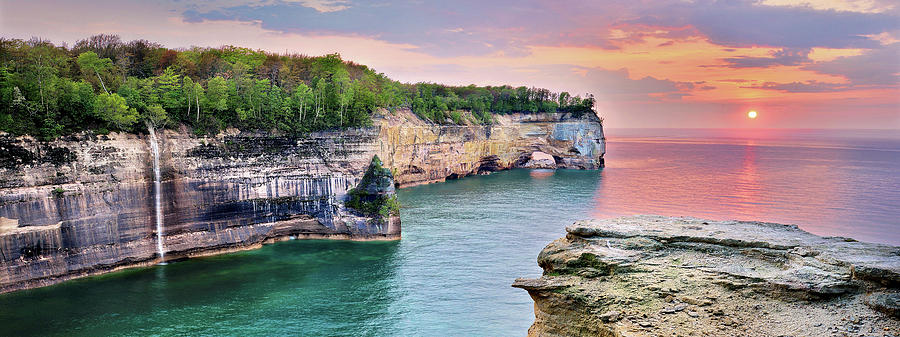 Grand Portal Sunset Pano Photograph by Tim Trombley - Fine Art America