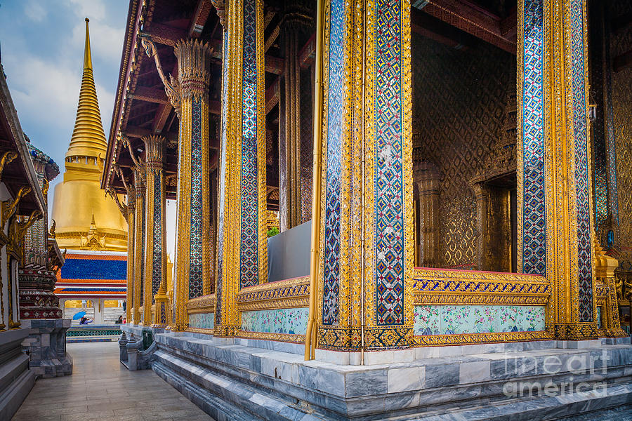 Architecture Photograph - Grand Palace walkway by Inge Johnsson