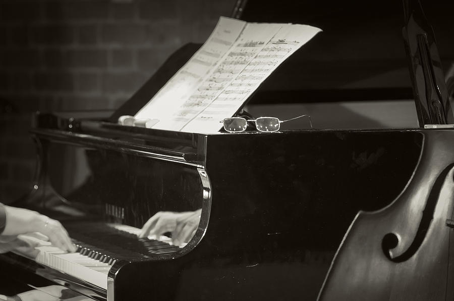 Grand Piano and Music Notes Photograph by Konstantin Sevostyanov