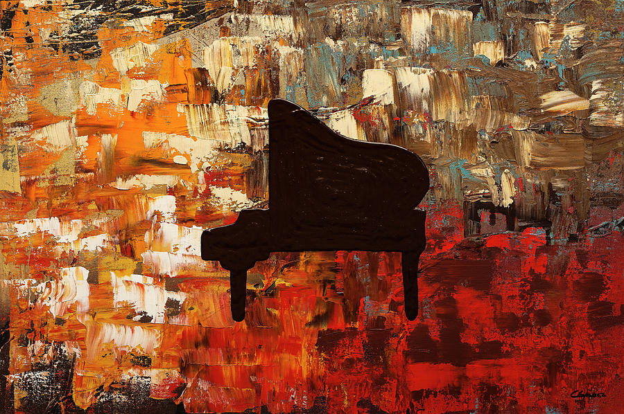 Grand Piano Painting by Carmen Guedez