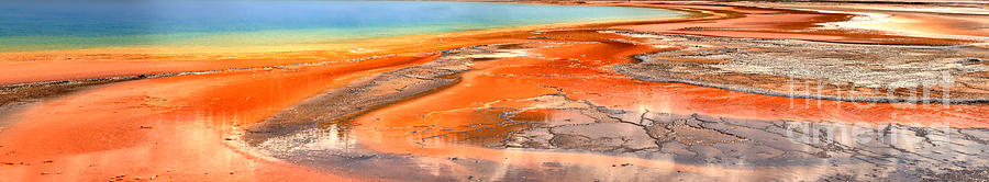 Grand Prismatic Bacterial Mat Abstract Photograph by Adam Jewell