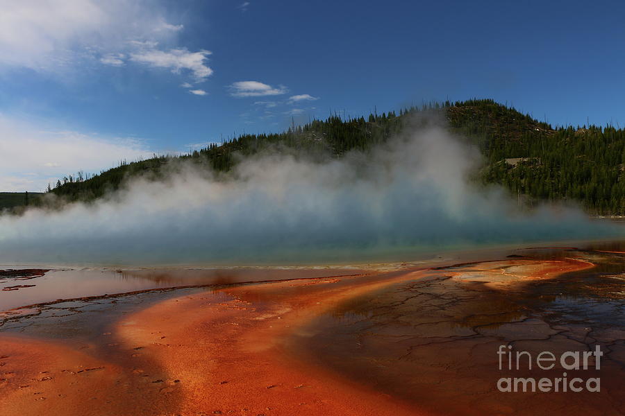 Grand Prismatic Spring at Yellowstones Midway Geyser Basin Photograph by Christiane Schulze Art And Photography