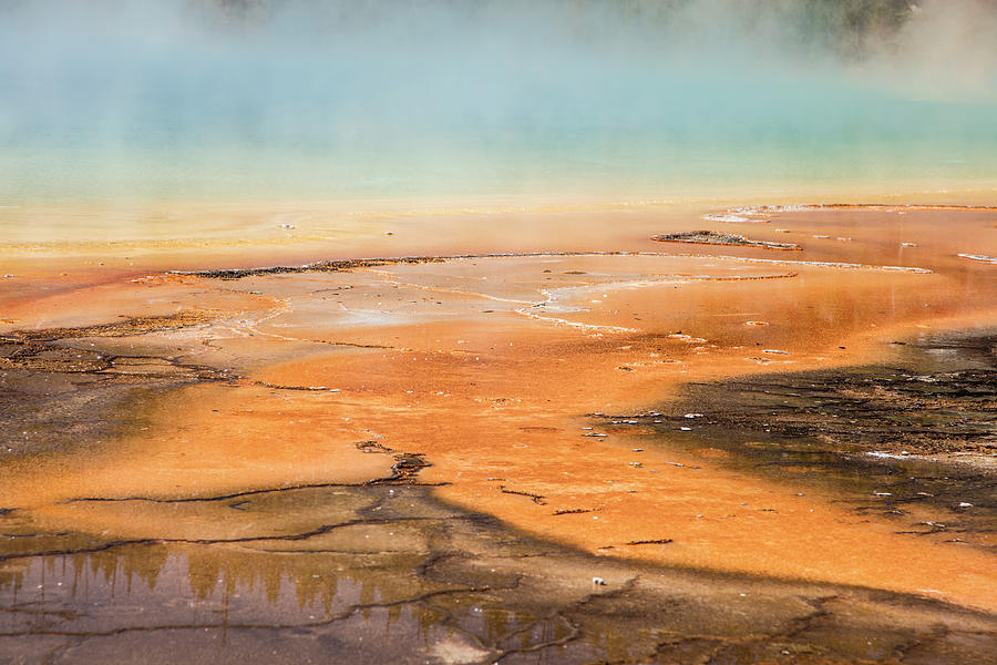 Grand Prismatic Spring Close Up  Photograph by John McGraw
