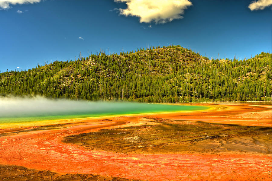 Grand Prismatic Spring Photograph by Don Mercer