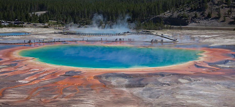 Grand Prismatic Spring Photograph by Ralf Kaiser