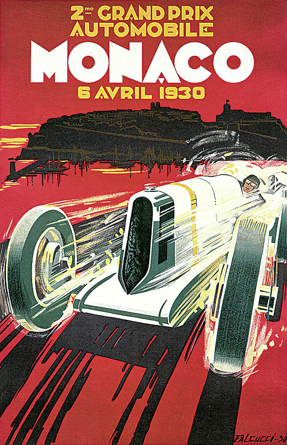 Grand Prix Monaco Photograph by Vintage Automobile Ads and Posters