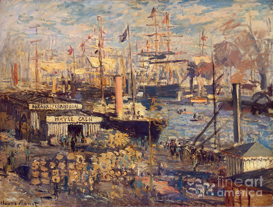 Grand Quai at Havre Painting by Claude Monet  Fine Art America