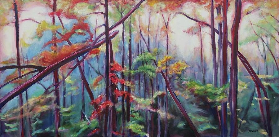 Grand River Trail I Painting by Sheila Diemert