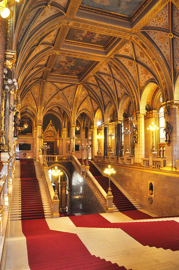 Grand Staircase, Budapest Photograph by James Dougherty