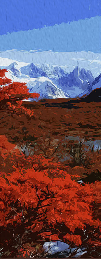 Grand Teton National Park In Autumn Painting