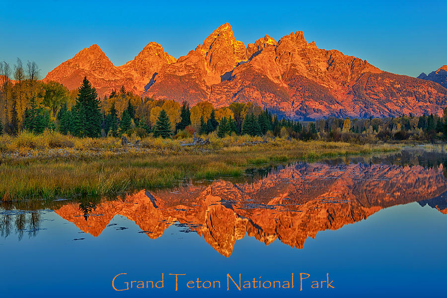 Grand Teton National Park Poster Photograph by Greg Norrell