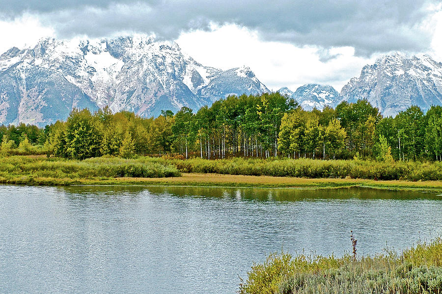 Grand Teton Range from Oxbow Bend in Grand Tetons National Park, Wyoming Photograph by Ruth Hager