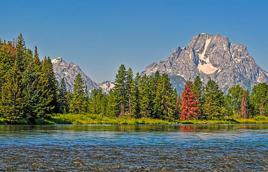 Grand Tetons and Snake River Photograph by Ginger Wakem