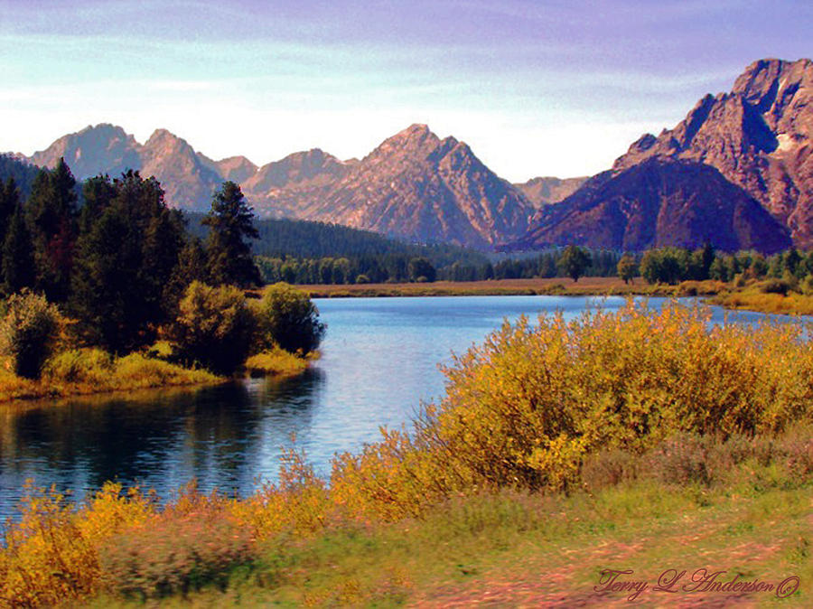 Grand Tetons and Snake River Photograph by Terry Anderson