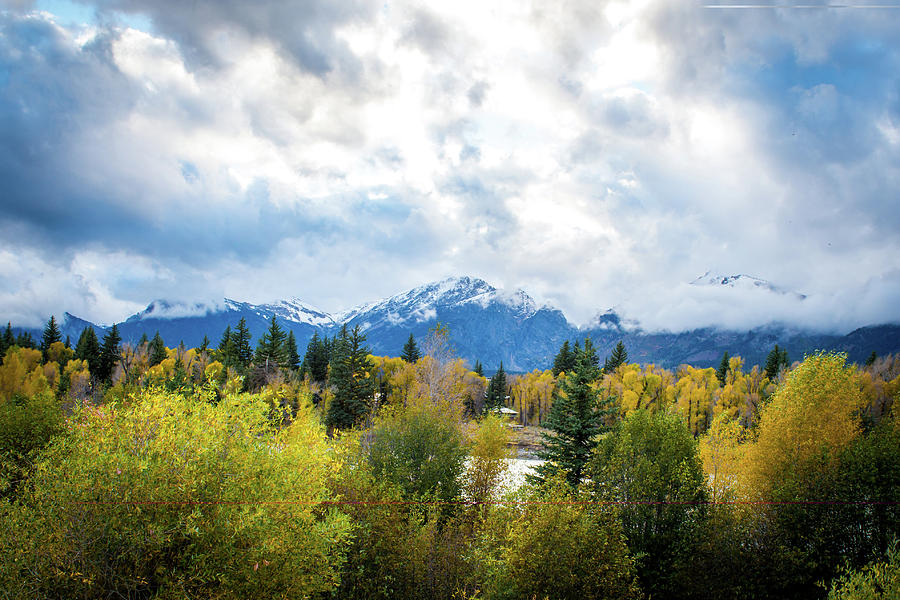 Grand Tetons in the Fall Photograph by Aileen Savage