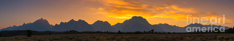 Grand Tetons Sunset Photograph by Michael Ver Sprill