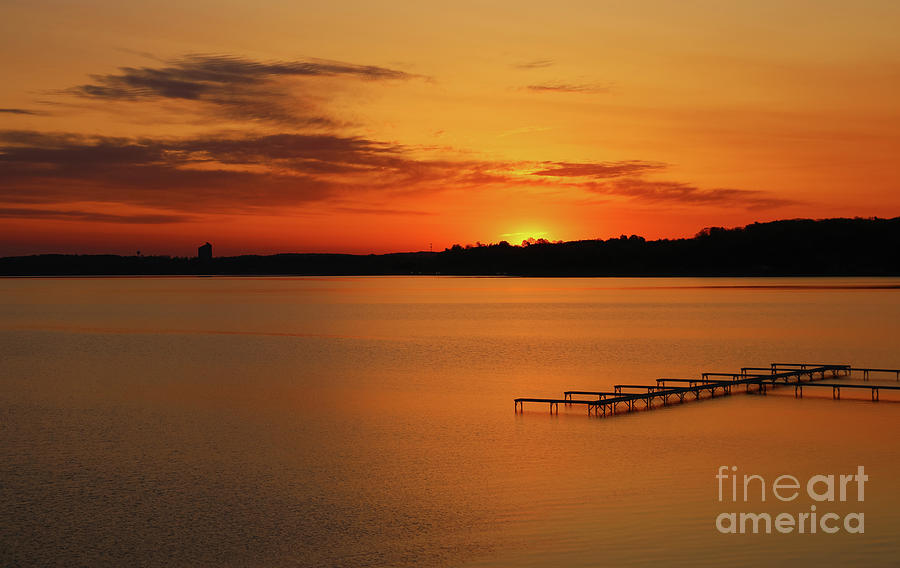 Grand Traverse Bay Sunrise Photograph by Rachel Cohen