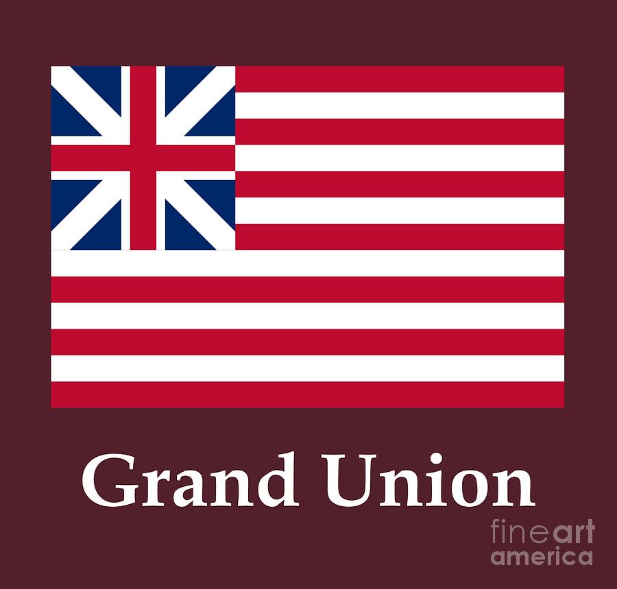 Grand Union Flag And Name Digital Art By Frederick Holiday