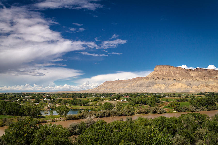 Grand Valley and Colorado River Photograph by Teri Virbickis