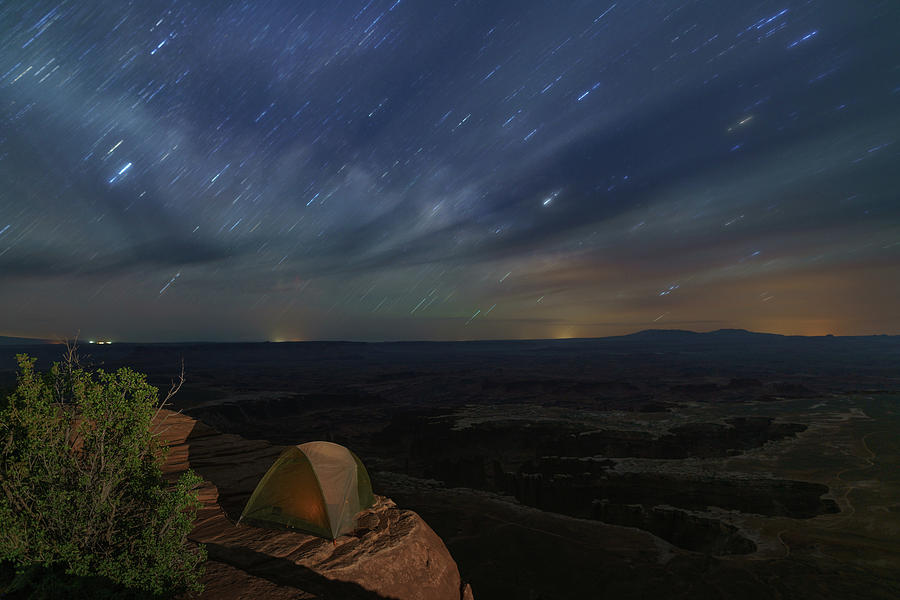 Grand View Point Camping Photograph by Hal Mitzenmacher