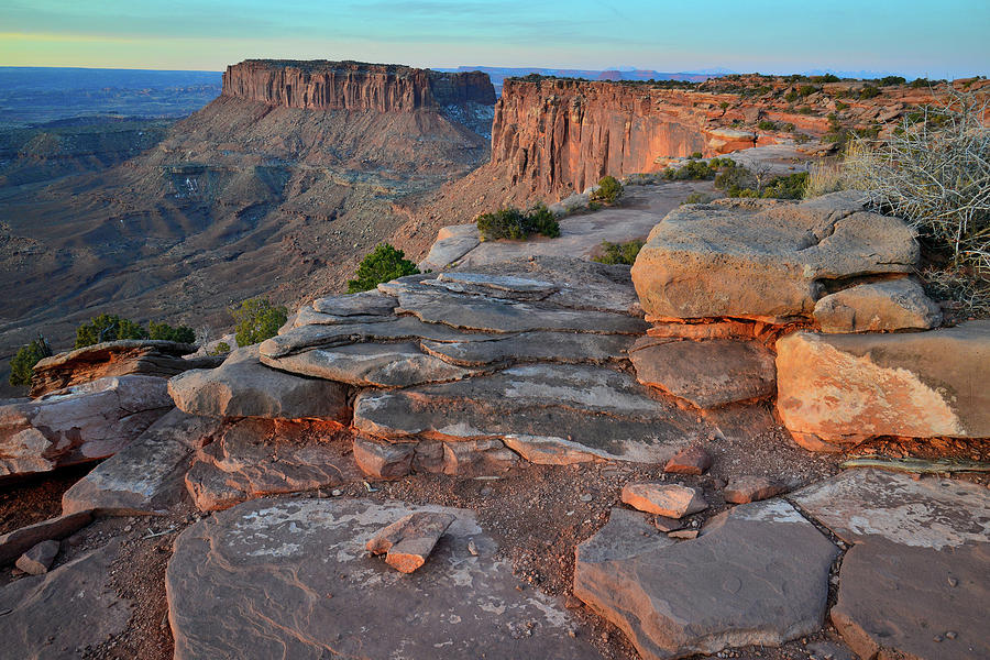 Grand View Point Sunrise in Canyonlands National Park Photograph by Ray Mathis