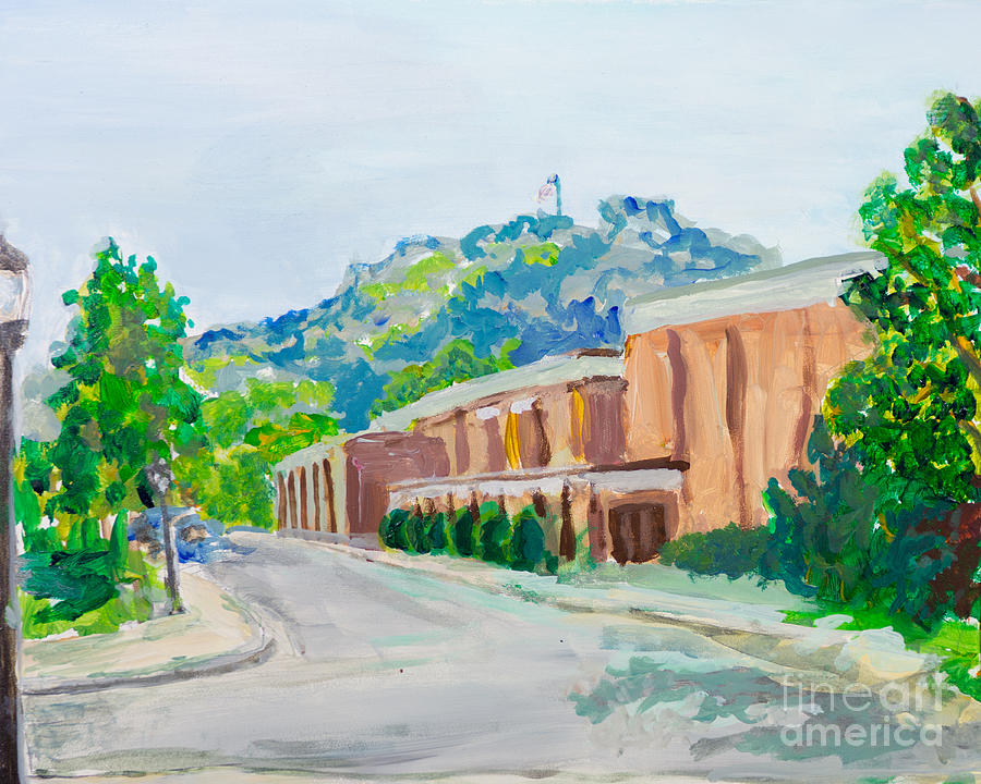 University Of Wisconsin Painting - Grandad Bluff by Carrie Hilson