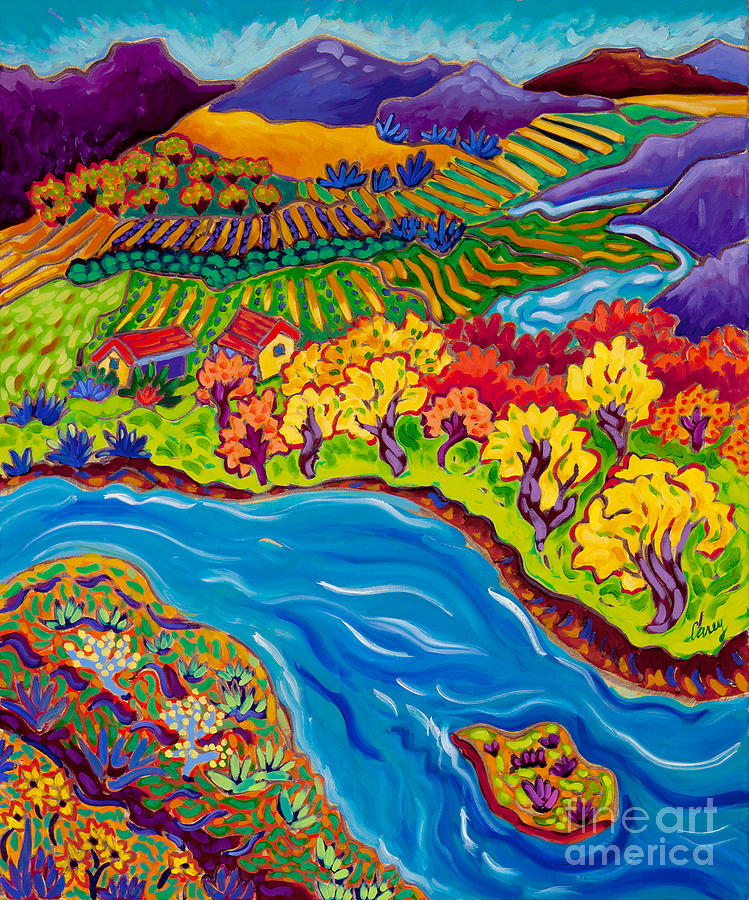 Grande Orchards Painting by Cathy Carey
