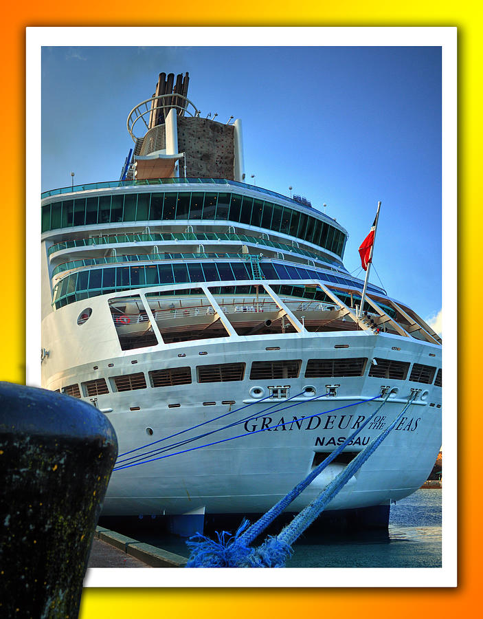 Grandeur of the Seas at Nassau Photograph by Bill Swartwout