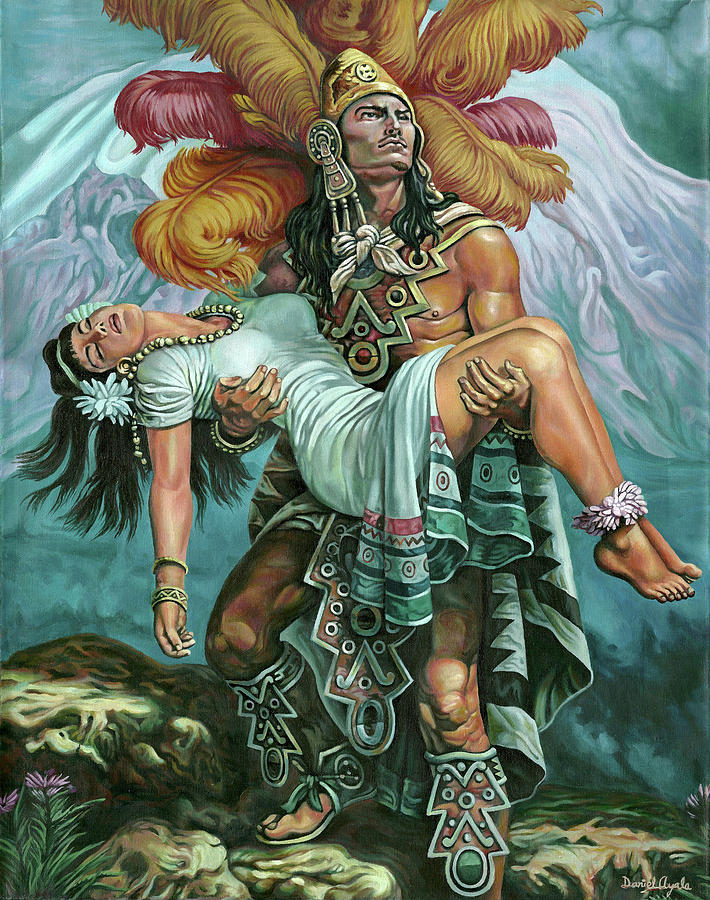 Indian Painting - Grandeza Azteca by Daniel Ayala