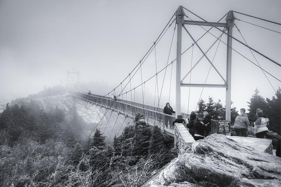 Grandfather Mountain Fog Photograph by Ray Devlin