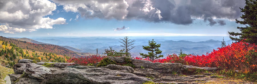 Grandfather Mountain Panorama 03 Photograph by Jim Dollar