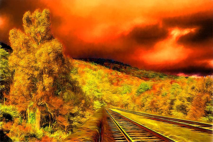 Grandfather Mountain Railway Digital Art by John Haldane
