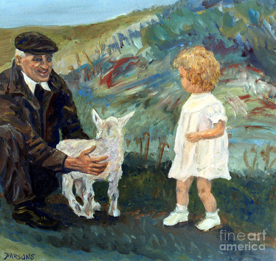 Grandfather Painting by Pamela Parsons